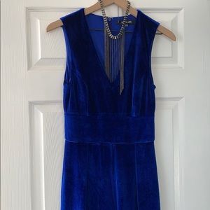 Blue Velvet Holiday Jumpsuit